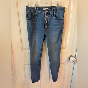 Madewell Blue Button-Fly Women Jeans